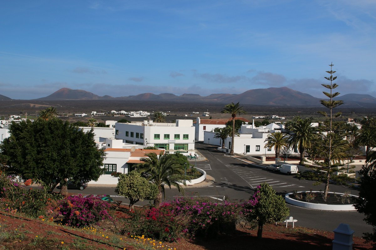 Here be Yaiza, Lanzarote seen from the Degolada Road.