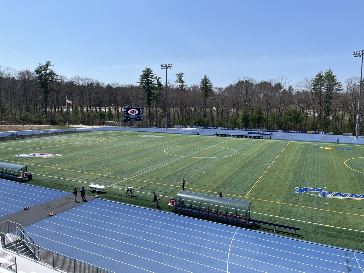 LIVE on the scene as #NERevsII prepare to host their inaugural match at Mark A. Ouellette Stadium!