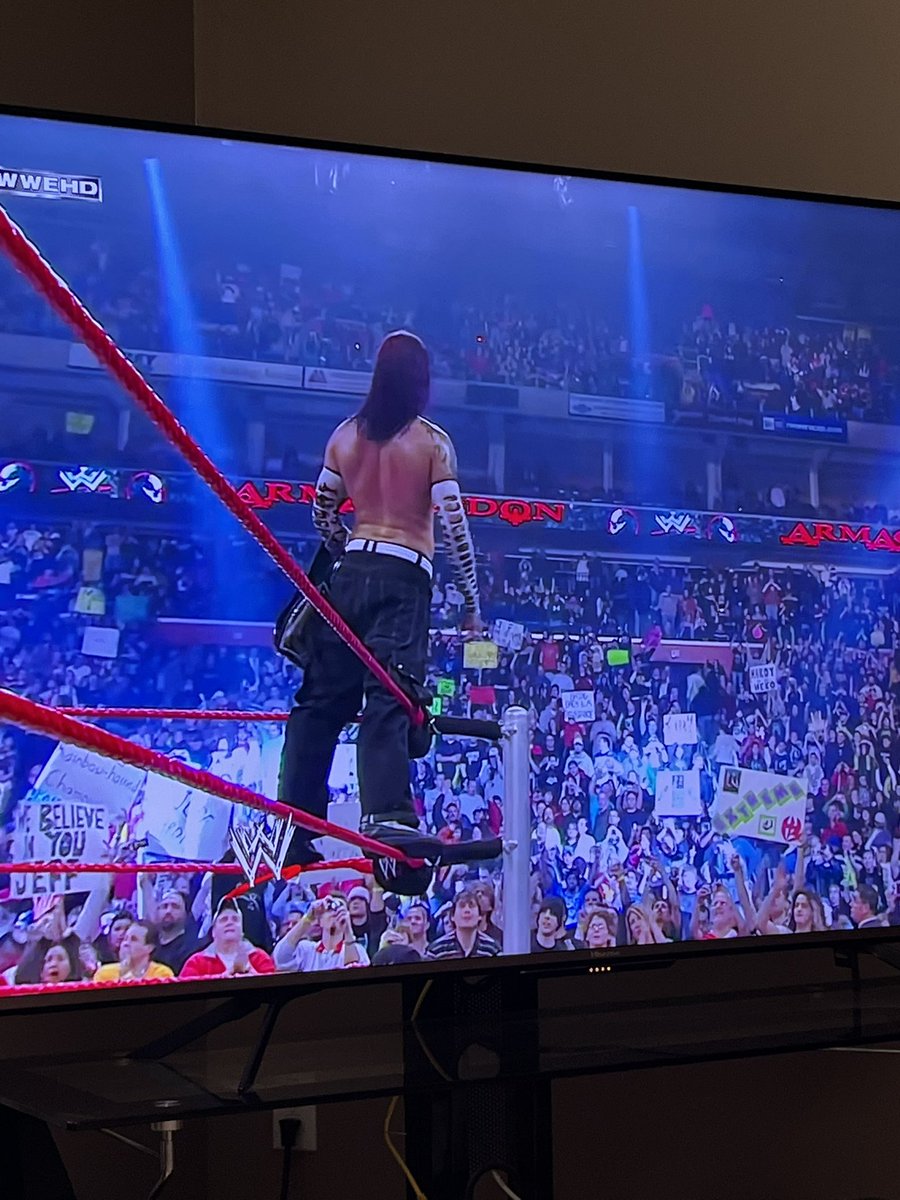 Jeff Hardy… I missed his run because I was too young at the time. Nice to be able to watch his first title win. I definitely understand why he is so universally loved. YEET
