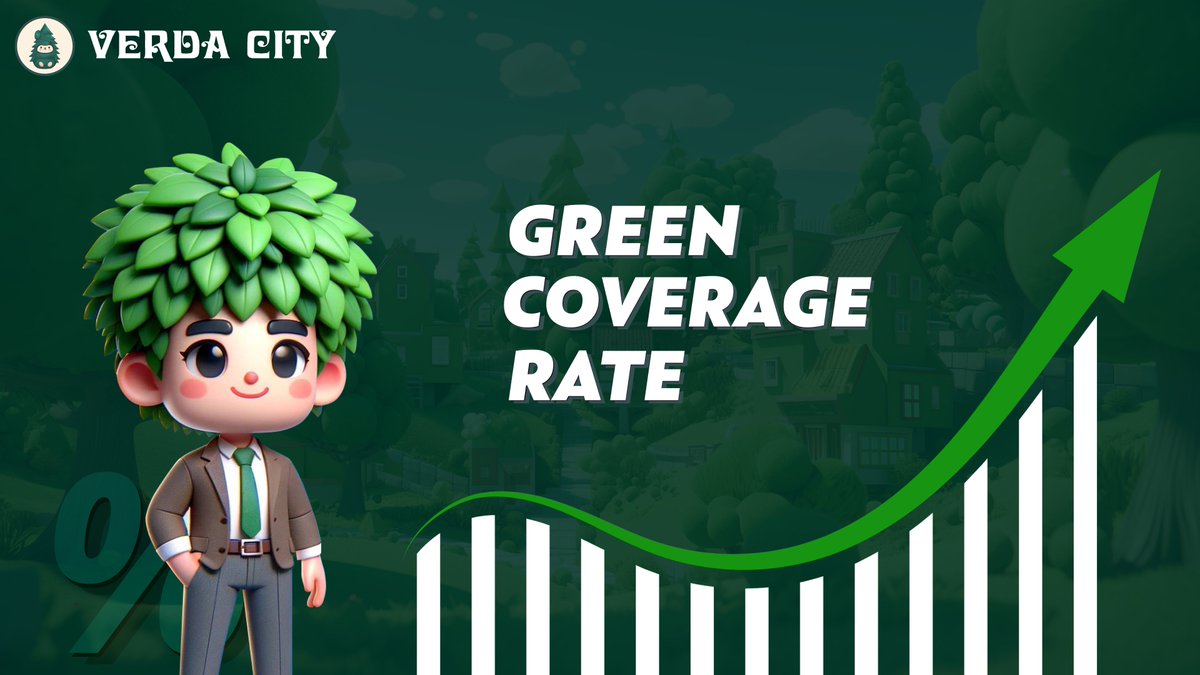 This week in Verda City: Witness the Growth! Our 'Green Coverage Ratio' continues to climb, reflecting our community's thriving expansion. Here's to a flourishing future in #Verdacity!