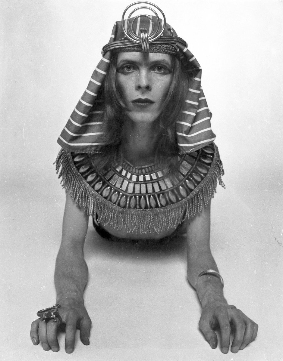 David Bowie as the Sphinx, 1971, by Brian Ward.