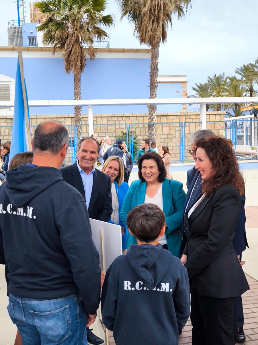 ⛵️La diputada provincial @MatiDiazRagol ha asistido al acto inaugural de la Copa de España de Vela clase Optimist 2024 ‘Trofeo ciudad de Almería’.