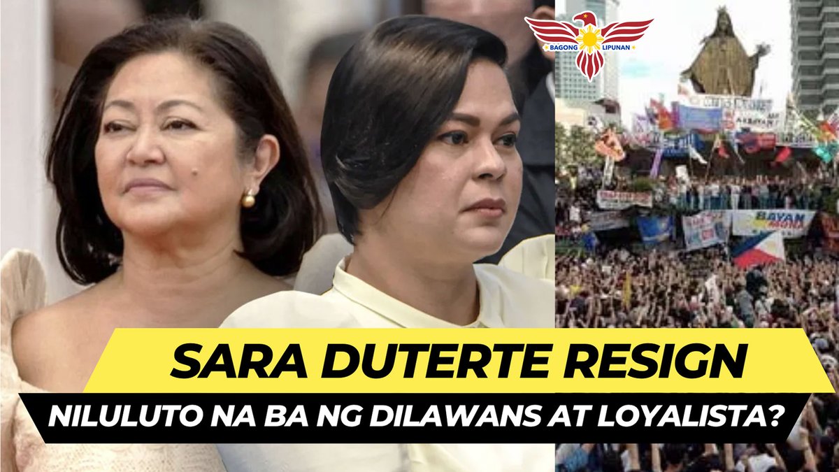 SARA RESIGN NILULUTO NA? UNITEAM BA NG DILAWANS AT LOYALISTA? KAILAN?

Watch: youtube.com/live/sdeTd2SI-…