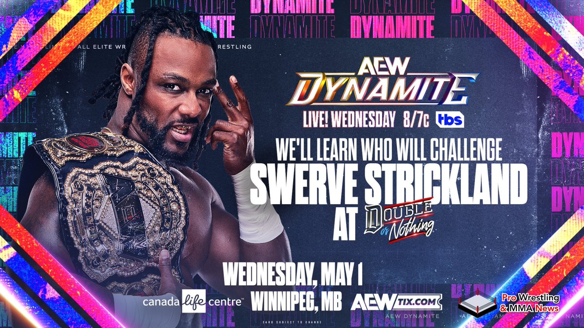 We'll find out who will face Swerve Strickland at #AEWDoN this week on #AEWDynamite
