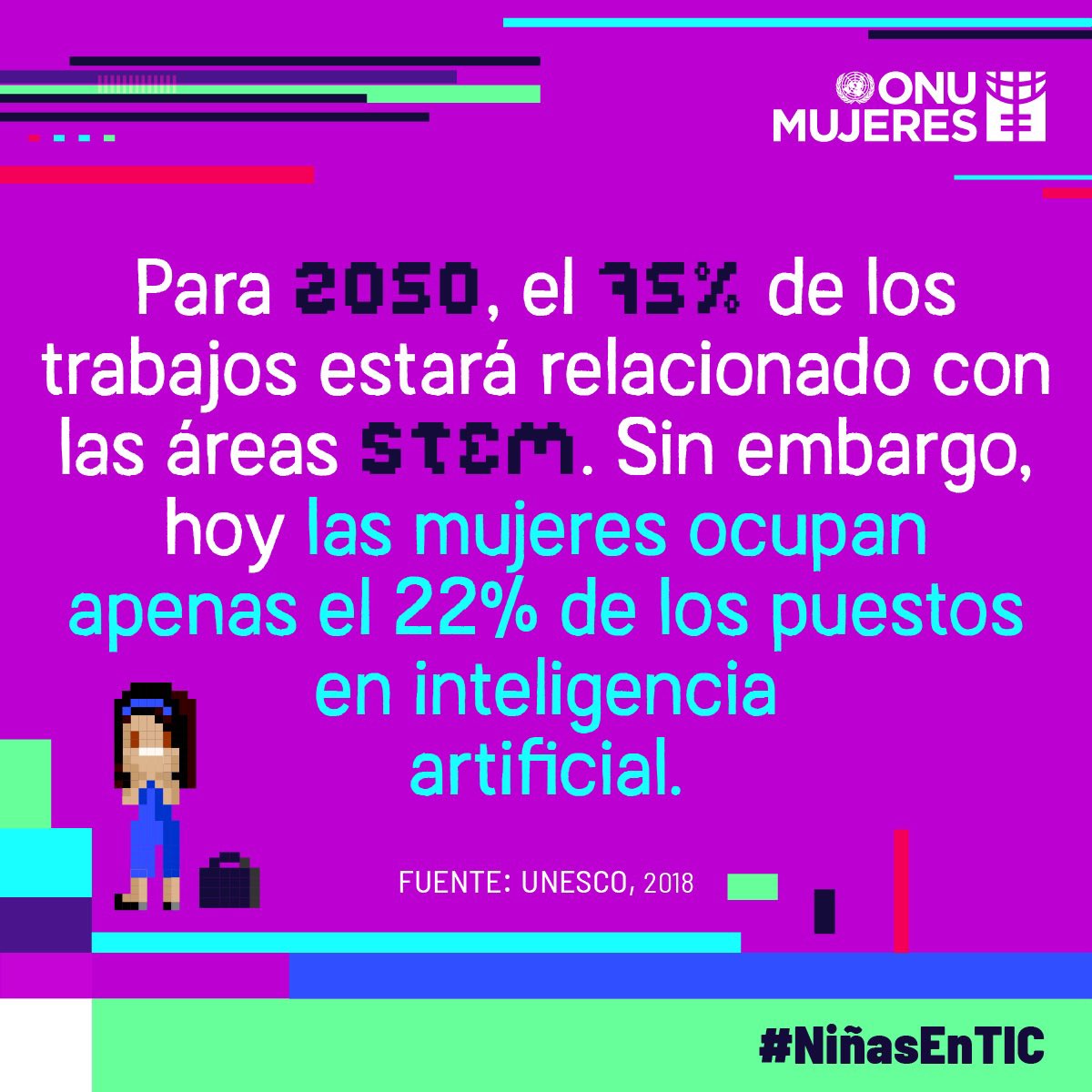 👧🤖 Dar a las mujeres y niñas igualdad de oportunidades para desarrollar y prosperar en carreras #STEM ayudará a reducir la brecha salarial y garantiza una fuerza de trabajo diversa y talentosa.​

#NiñasEnTic #MujeresEnSTEM #NiñasEnCiencia