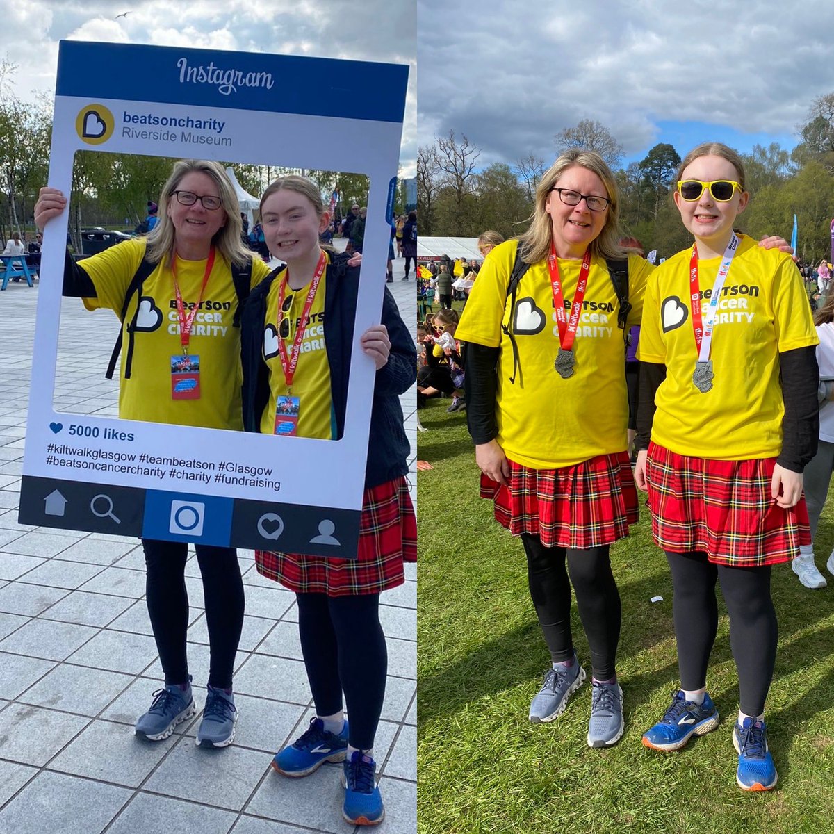 Glasgow Kiltwalk done ✔️ 
Next up Aberdeen Kiltwalk in June. 😊
#beatsoncancercharity #Kiltwalk2024