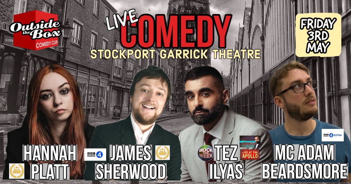 OTB Comedy Stockport (@otbstockport) on Twitter photo FRIDAY NIGHT! Ticket link➡️ wegottickets.com/otbstockport
#stockport #theheatons #romiley #edgely #hyde #geecross #bredbury #offerton #marple #bramhall #wilmslow #poynton #levenshulme #macclesfield #didsbury #cheadle #hazelgrove #disley #heaviley #mellor #newmills #reddish #congleton FRIDAY NIGHT! Ticket link➡️ wegottickets.com/otbstockport
#stockport #theheatons #romiley #edgely #hyde #geecross #bredbury #offerton #marple #bramhall #wilmslow #poynton #levenshulme #macclesfield #didsbury #cheadle #hazelgrove #disley #heaviley #mellor #newmills #reddish #congleton