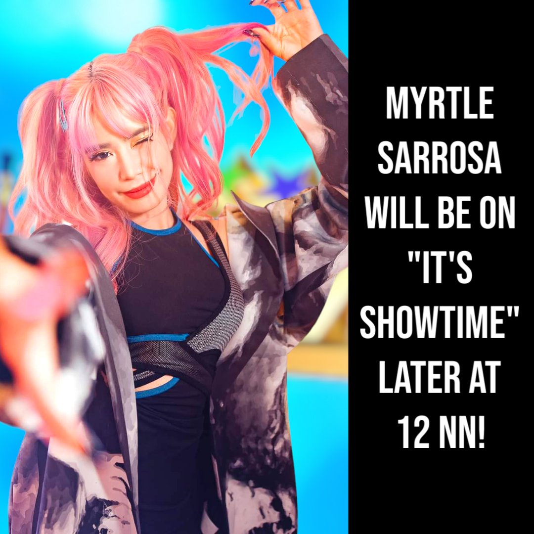 Hello madlang people, mabuhay!
Myrtle Sarrosa will be on 'It's Showtime' later at 7PM!
#MyrtleSarrosa #MyrtleGailSarrosaUpdate #itsshowtime
