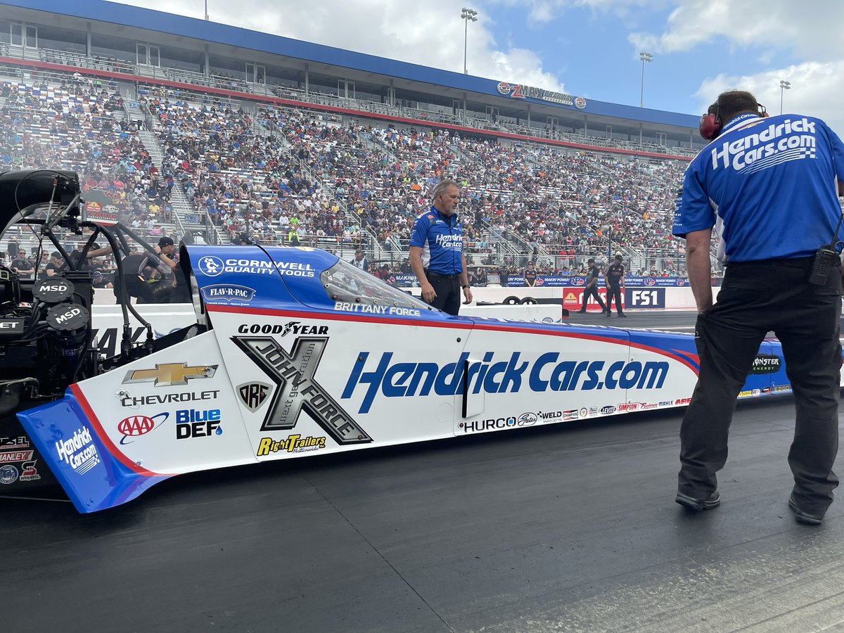 Round 1 RESULTS: @BrittanyForce - WIN 3.750 at 335.90 mph @HendrickCars #4WideNats