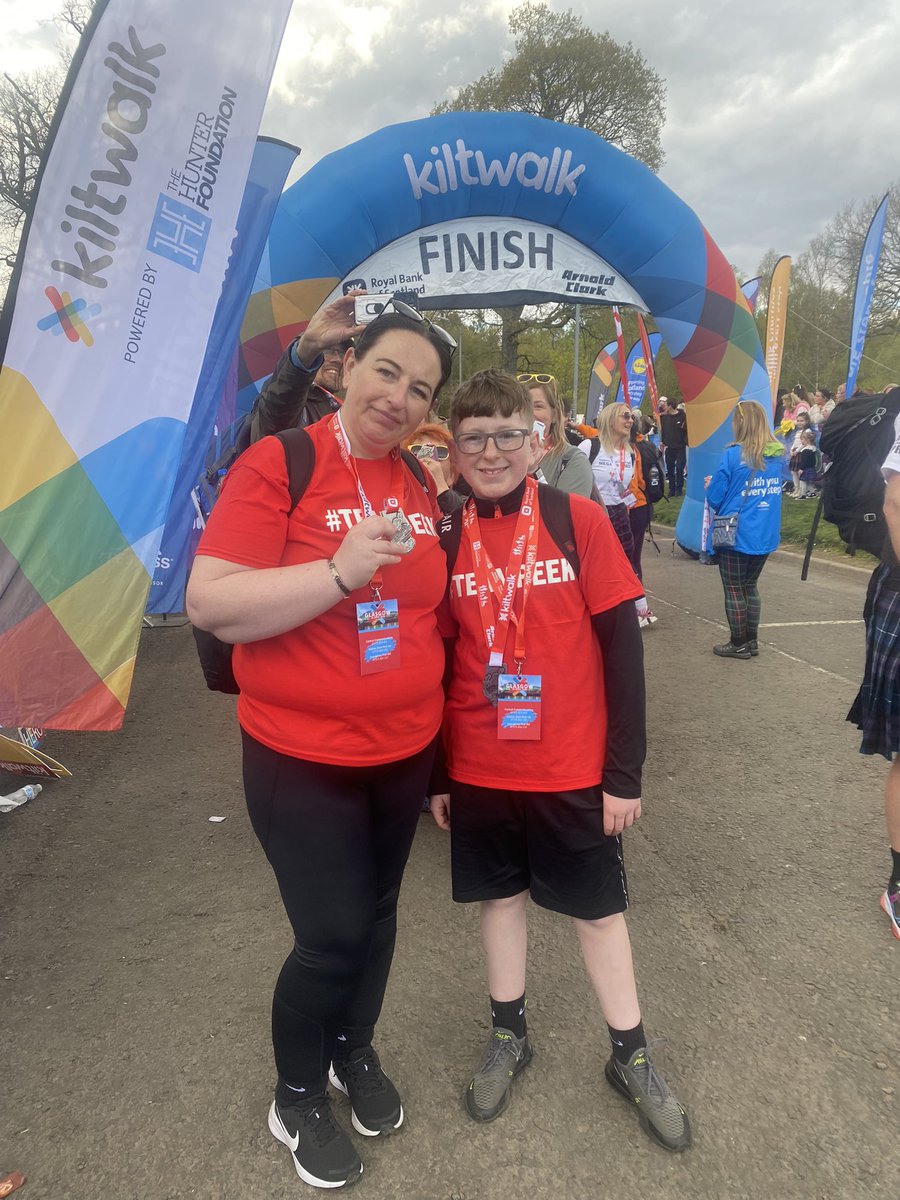 That’s us completed the @thekiltwalk for @PEEK_project_ home to soak our feet 🙈😂 #TEAMPEEK