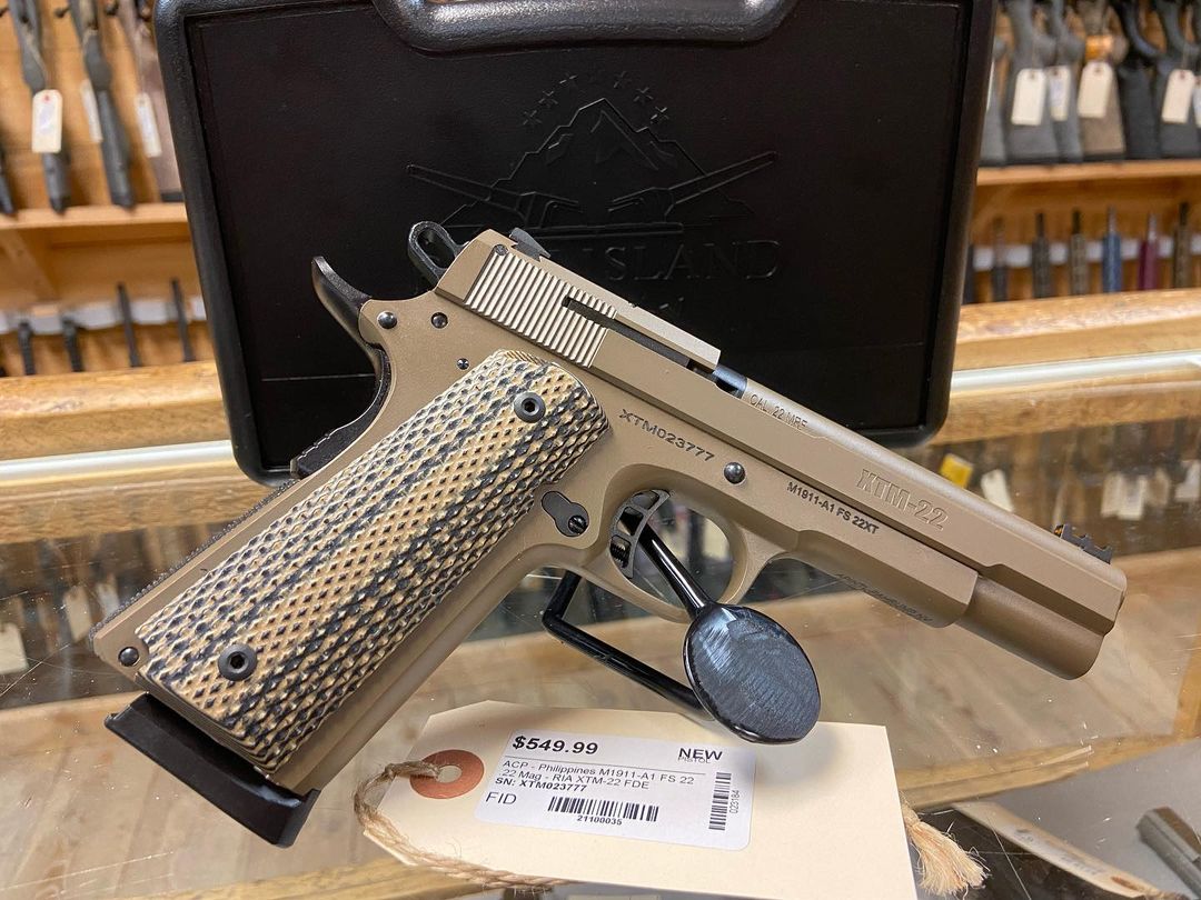 New arrivals!!

Rock Island Armory M1911-A1 FS 22 .22 mag FDE
#riam1911 #rockislandarmory #ria1911