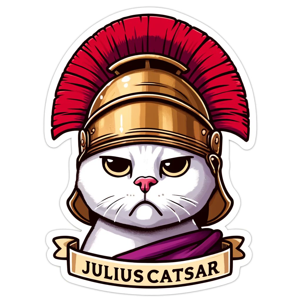 JuliusCatSarSol's tweet photo. Don't we have the best stickers?

CA: 7vVT3pxLUufJyQMk6j7Z7irVN5K6n6ksaAdiJ24B5PJE

https://t.co/bXOVZb5zEm

#JuliusCatSar #Solana #SOL #moon #colosseum #meme #pumpfun $CATSAR #memecoin #CryptoCatEmpire #PawsomePower https://t.co/OAuMj6dtSx