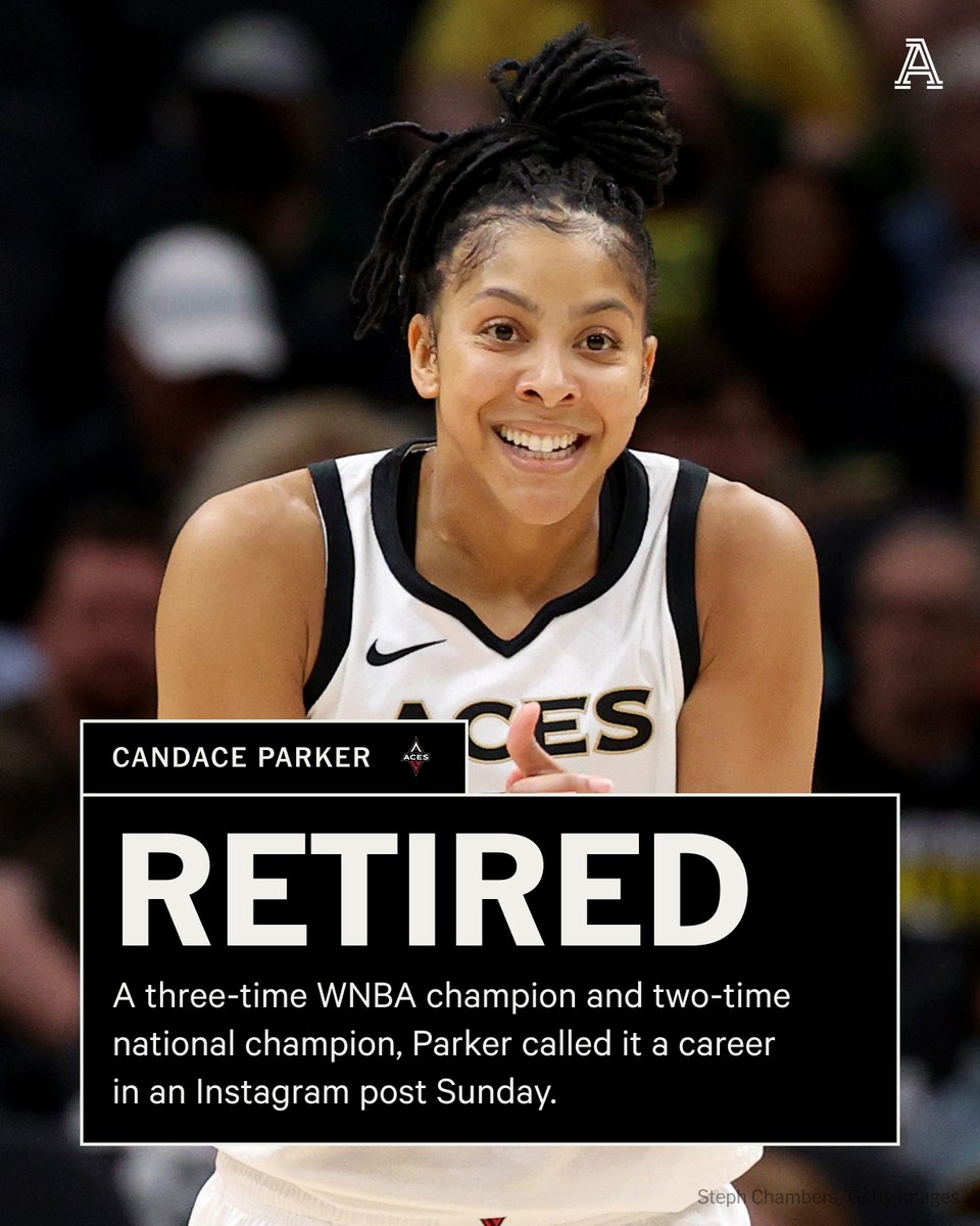 Candance Parker has retired, she announced. 'I promised I’d never cheat the game & that I’d leave it in a better place than I came into it,' Parker wrote in an Instagram post Sunday.