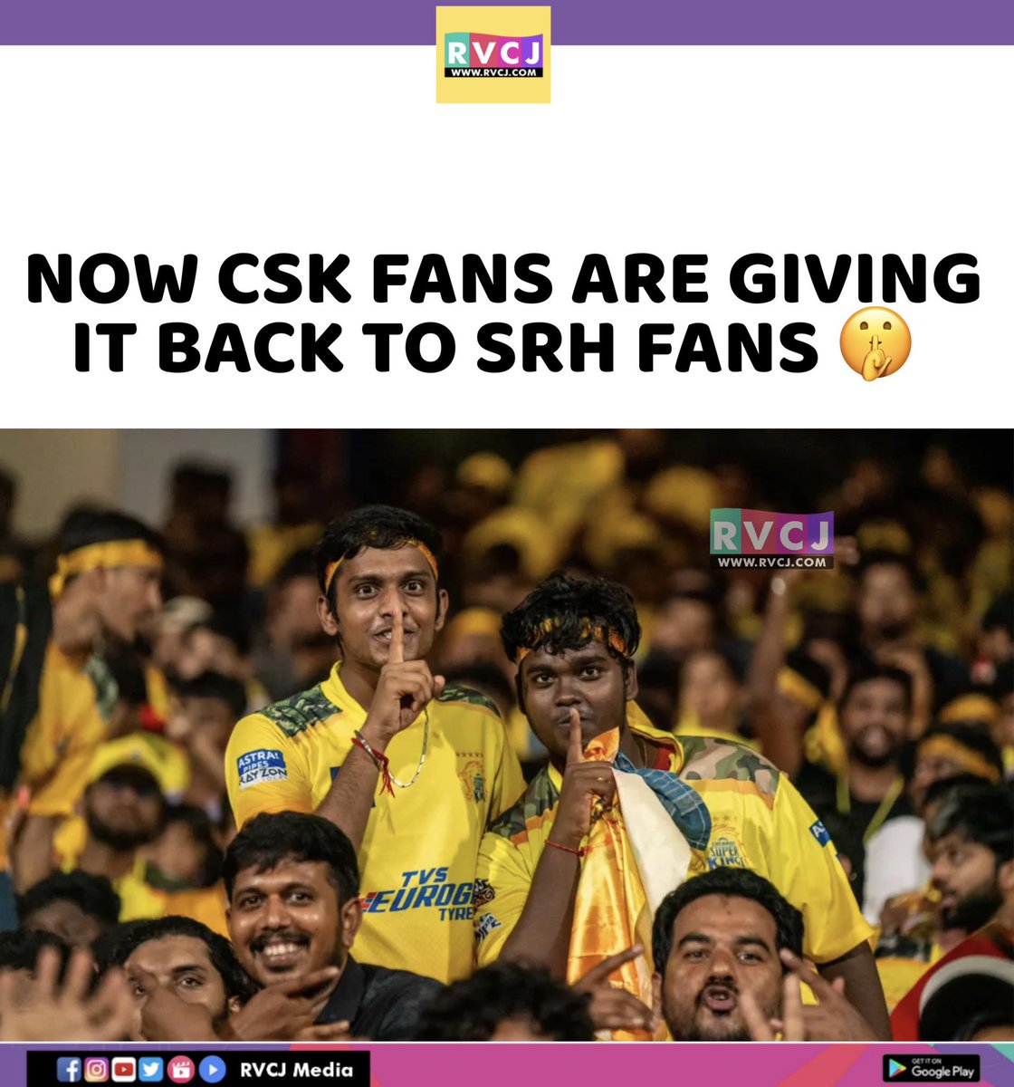 CSK fans to SRH Fans 🤫🤫
