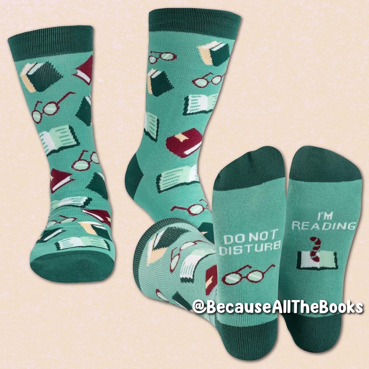 I bet you could rock these socks...and I KNOW I could! 

🧦📖  amzn.to/4beu4jl

#BecauseAllTheBooks #FunSocks #HappySocks #BookFun