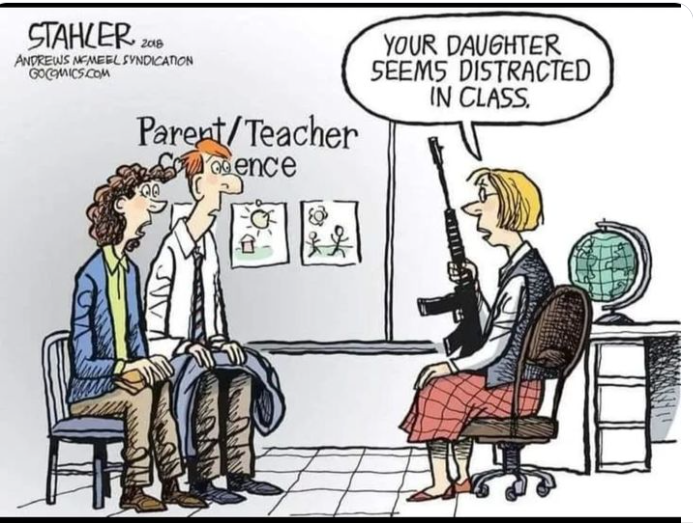 Teachers with guns is not the solution ...
#StopGunViolence