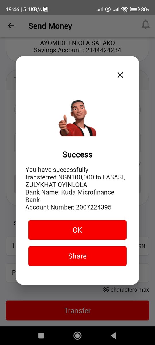 Full payment for your rent @FasasiOyinlola Kind regards. #PeopleHelpingPeople