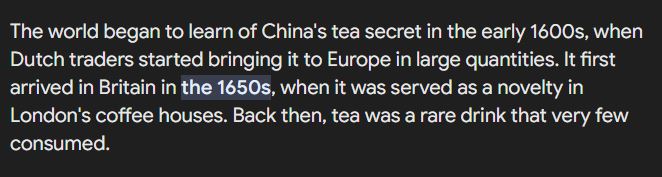 A nation of tea drinkers that had Coffee bought to the UK at the same time ha ha ha  #teadrinkers #uk