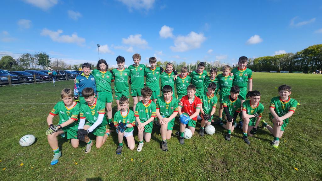 Well done to Larry Wright who played at half time today and Joe Haverty the referee. Hard luck to our U13 boys who played St Vincent's this morning in the league on the way to Croke Park.