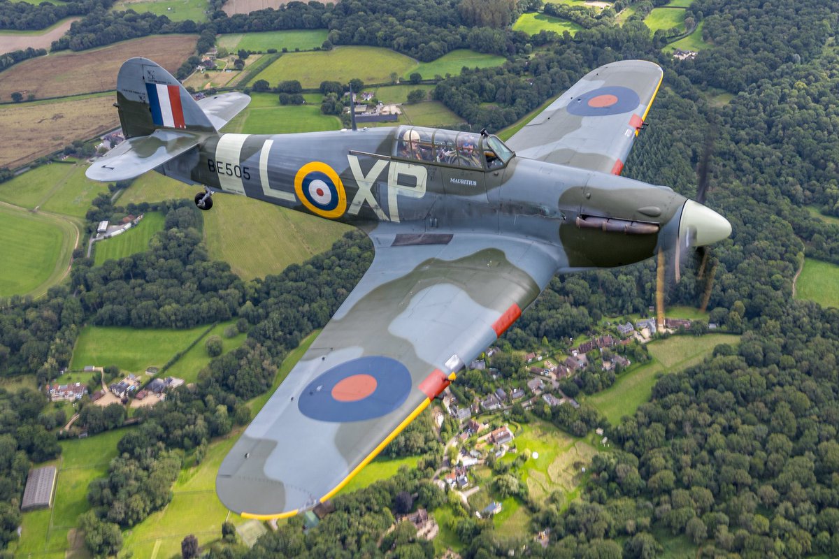 ‘Hawker Hurricane Week’ With a few close friends we went one better in 2023, and this time I was able to be fly alongside my friend Mike from MB Aviation Photography as his wingman as he took a flight in ‘Pegs’ with Hurricane Heritage’s Mike Collett… ⁦@HurricaneR4118⁩