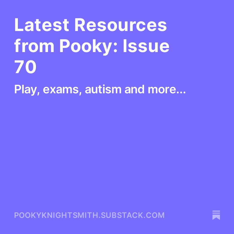 My latest newsletter just hit inboxes pookyknightsmith.substack.com/p/latest-resou… Please read, subscribe and share