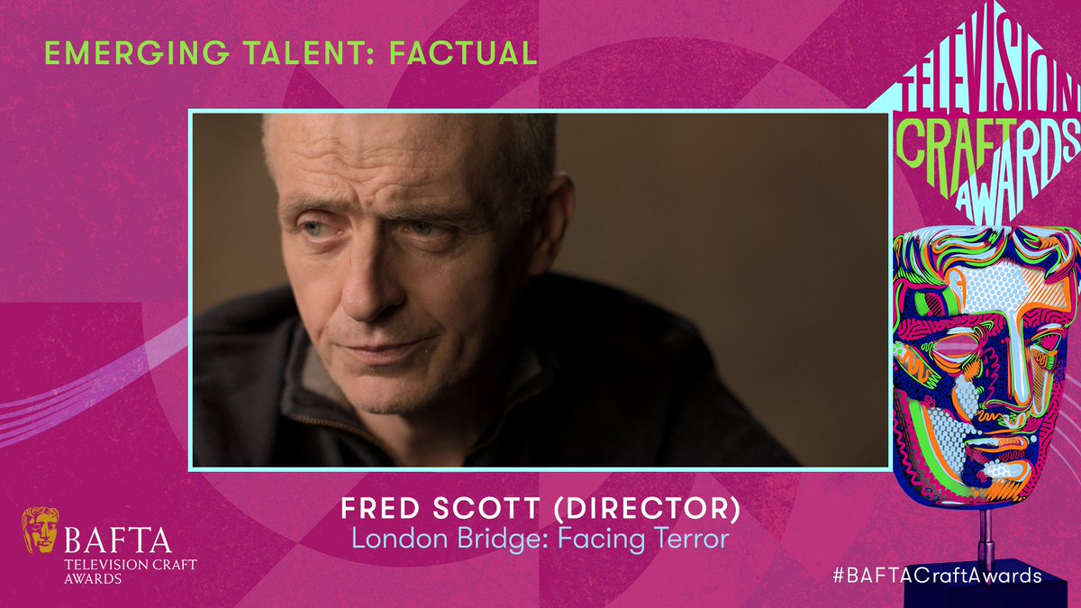 Director Fred Scott takes home the BAFTA for Emerging Talent: Factual for his work on London Bridge: Facing Terror 👏 #BAFTACraftAwards