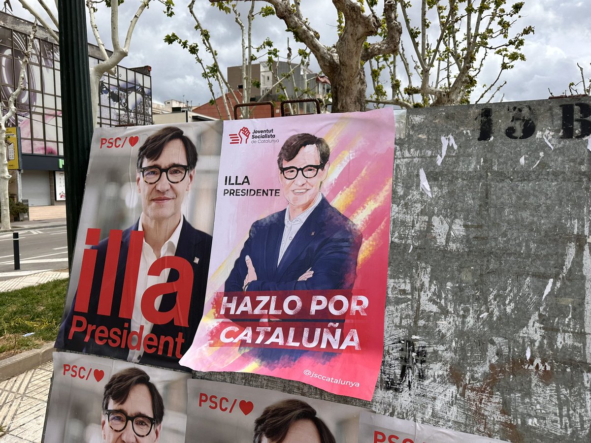 Com no ha de dir 'Lérida' en un acte, si fan cartells en castellà de 'Hazlo por Cataluña'. És literalment el candidat de l'espanyolisme.