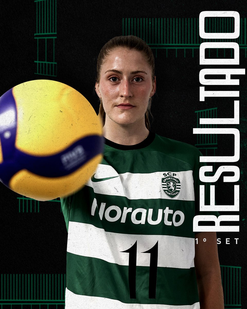 #VoleibolFemSCP | Final do 1⃣.º SET: Vitória SC 25-22 Sporting CP 🏐 #VSCSCP // 1-0