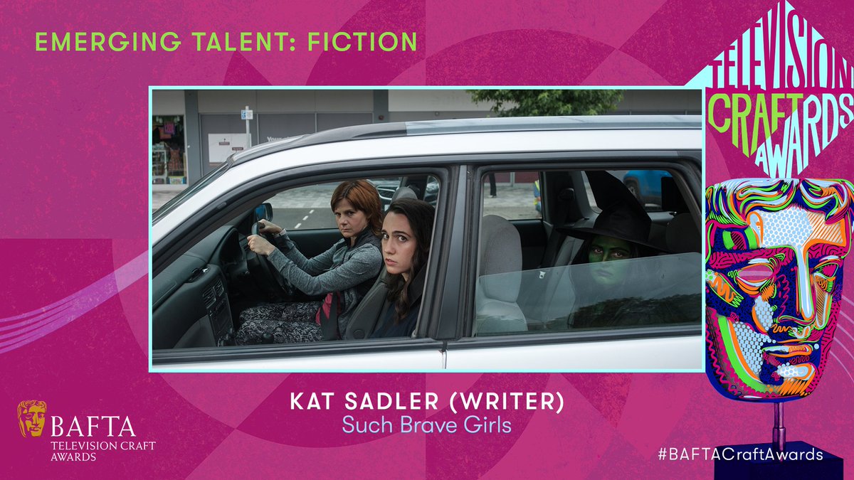 Writer of Such Brave Girls, Kat Sadler, is awarded the BAFTA for Emerging Talent: Fiction 🌟 #BAFTACraftAwards