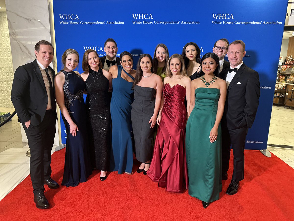 Great team right here! The @SpectrumNewsDC Bureau squad at the @whca Dinner, celebrating the first Amendment!
