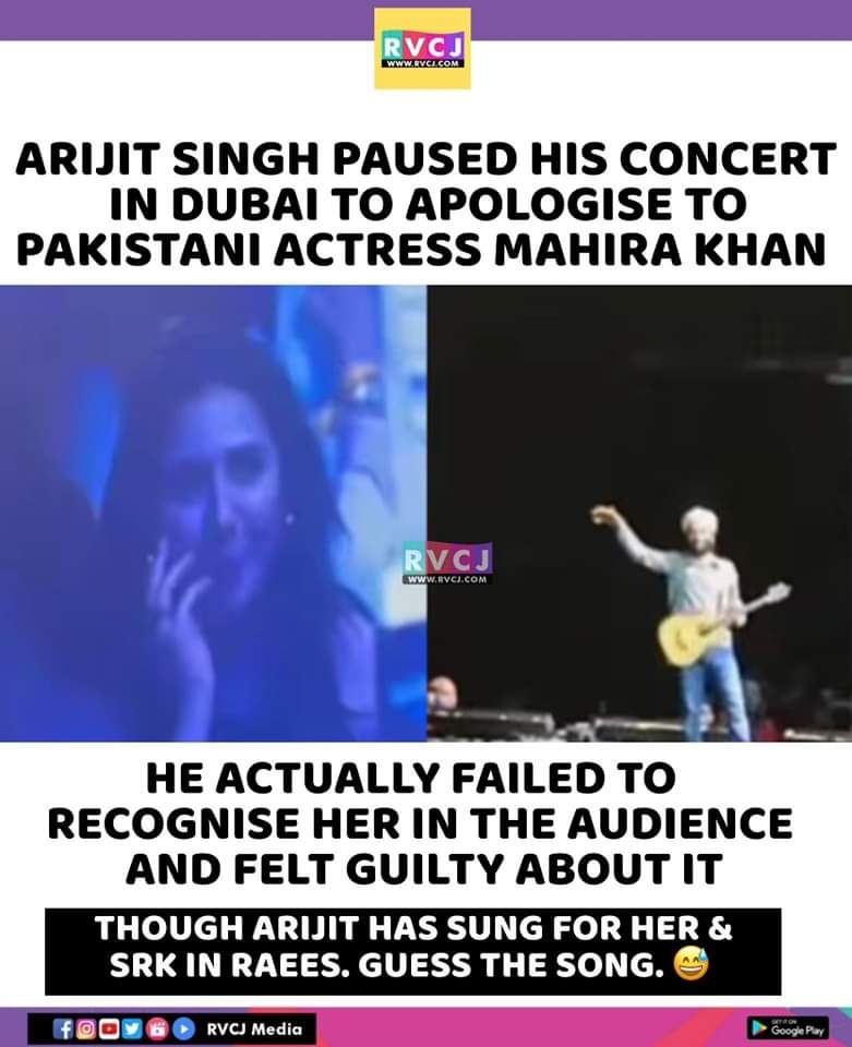 Arijit Singh apologizes to Mahira Khan #arijitsingh #mahirakhan