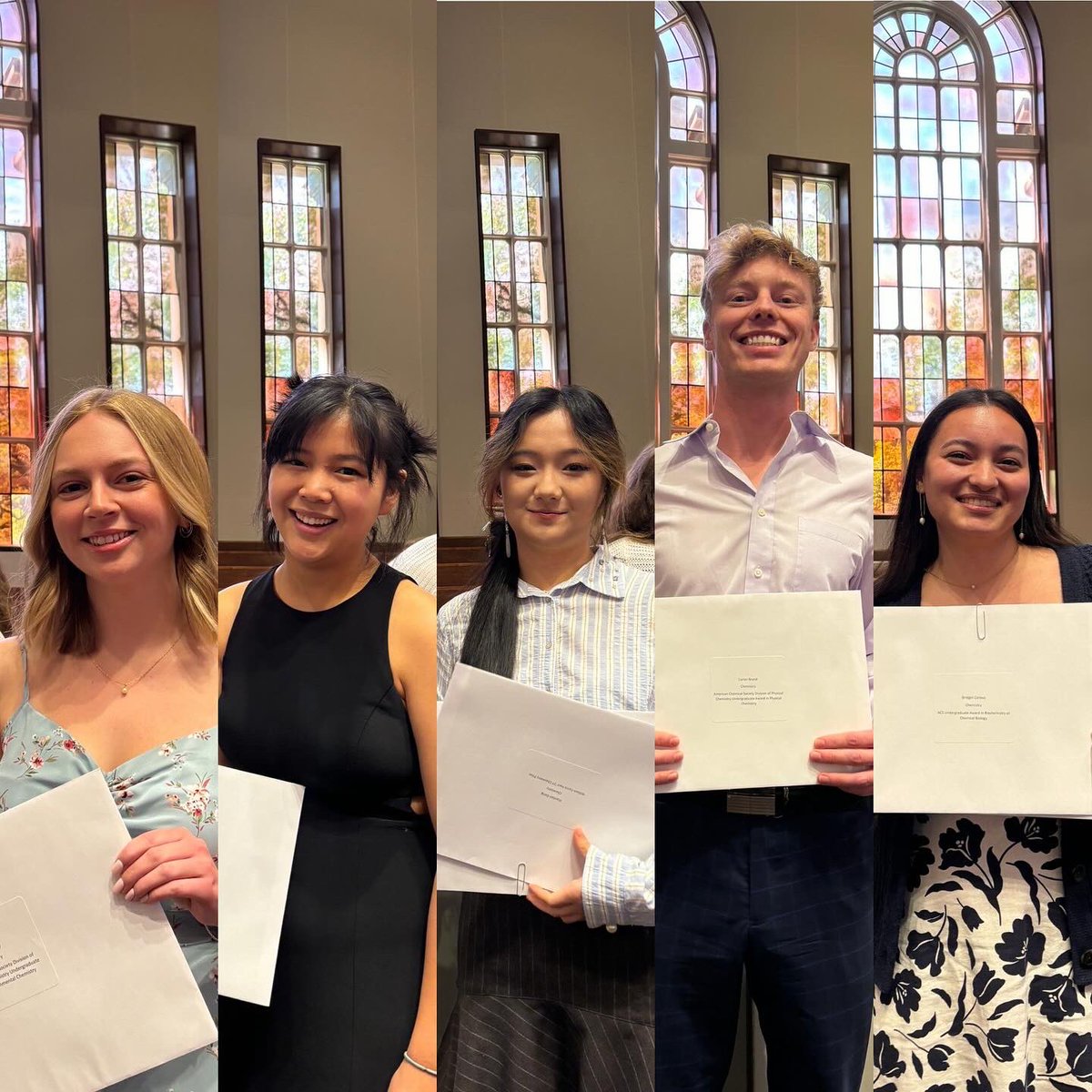 MarquisDeChimie's tweet photo. Congratulations to all of the Chemistry award winners at this year’s Honors Convocation!! @LafCol https://t.co/Hk27P50OMM