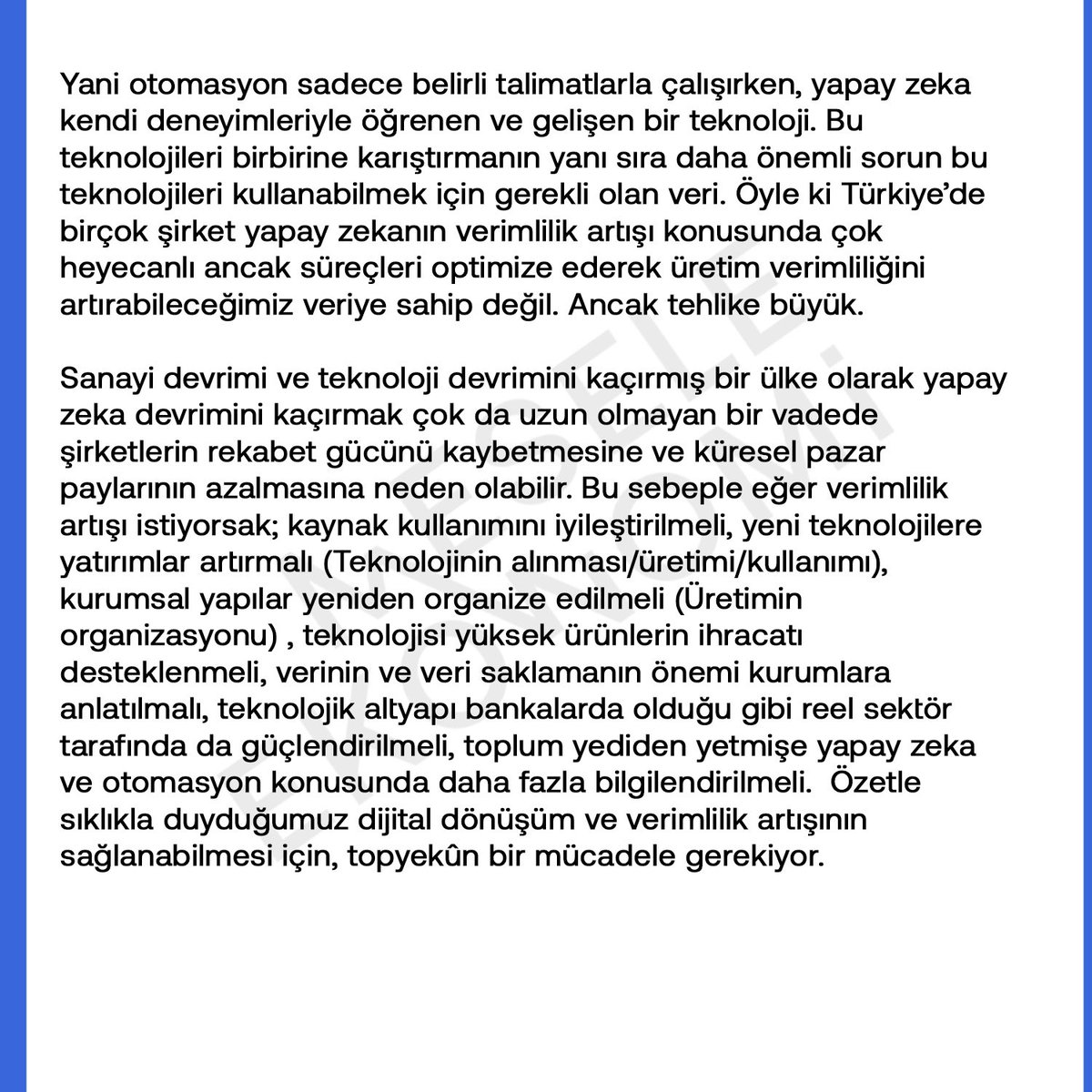 Türkiye'nin temel sorunu: Verimlilik artışı ✍️ Ekonomist @t_ozay yazdı.👇 Son zamanlarda ekonomi yönetimi ve politika yapıcıların sık sık dile getirdiği ve Türkiye ekonomisinin temel sorunlarından biri olan ‘’verimlilik artışı’’ konusu oldukça gündemde. Bu konu bugünün…