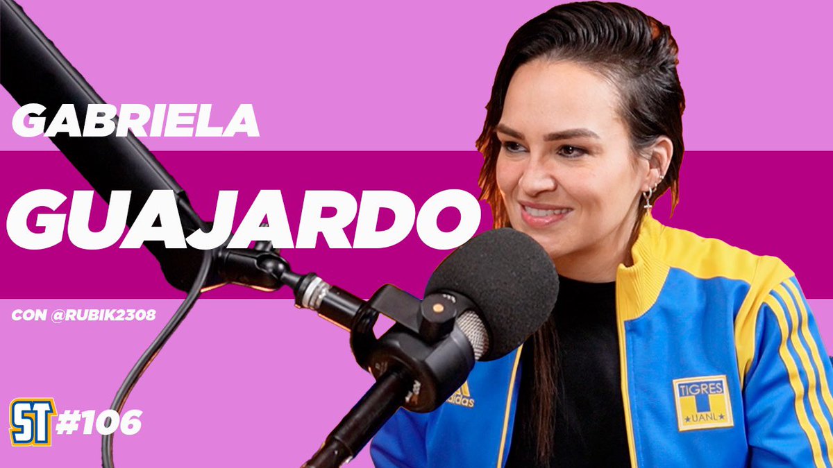 🐯🇲🇽GABRIELA GUAJARDO ¡Ya puedes ver el nuevo episodio de Solo Tigres: El Podcast #106 con @GabGuajardo! Su pasión por el fut, la fotografía, su afición por La U, las mujeres y el fut, su final favorita y más 🏆| 🎙️ @Rubik2308 ➡️ YouTube: youtu.be/S9FkvElwZ_s?si… #DaleTigres