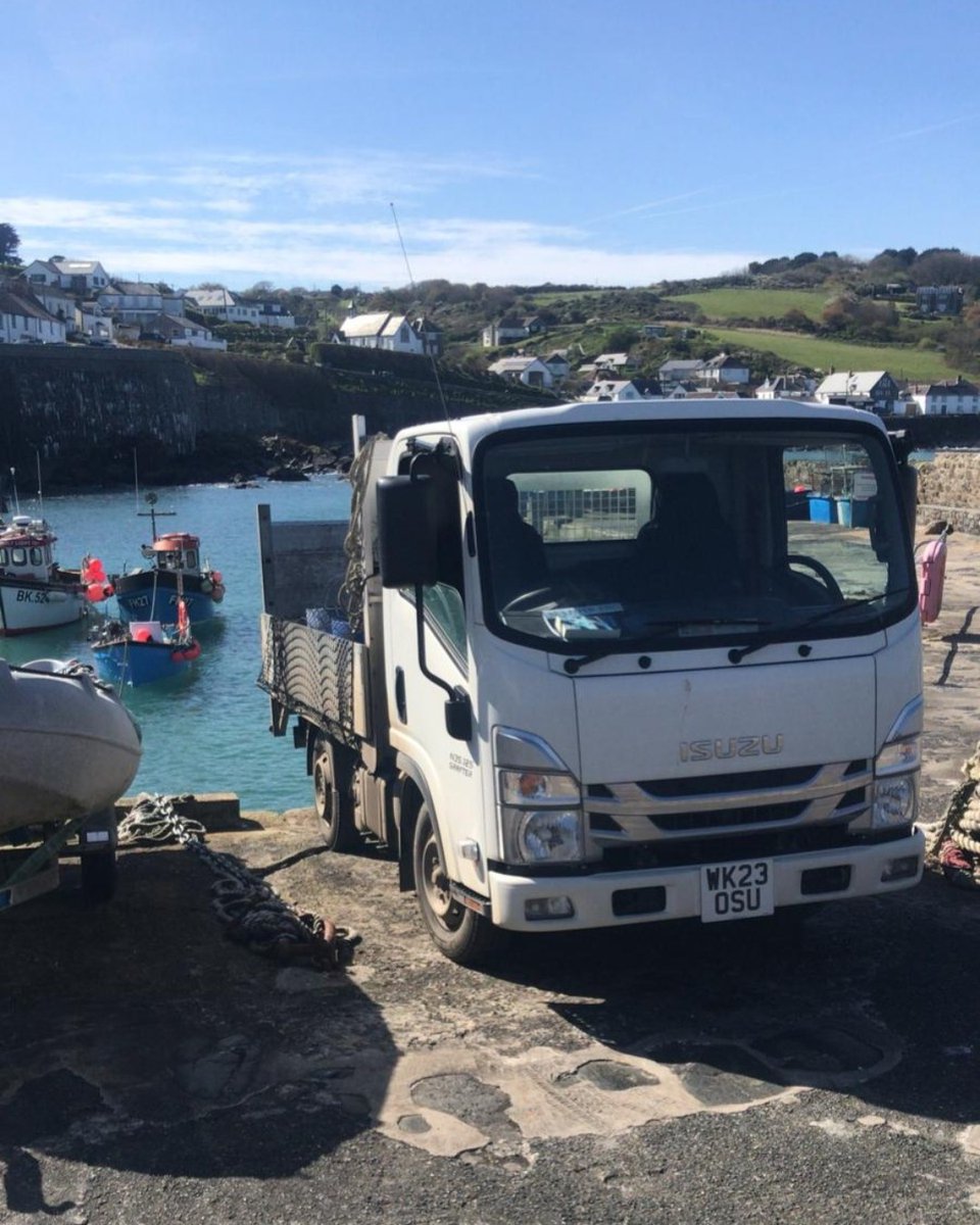 Point of view: The sun's shining and you've just parked your Isuzu truck on the quayside, ready for a day at sea! ☀️ What a dream!💭 Jon Carey, a fisherman, shared this brilliant pic and let our Customer CARE team know that he's totally thrilled with his Isuzu!😊 #isuzutruck