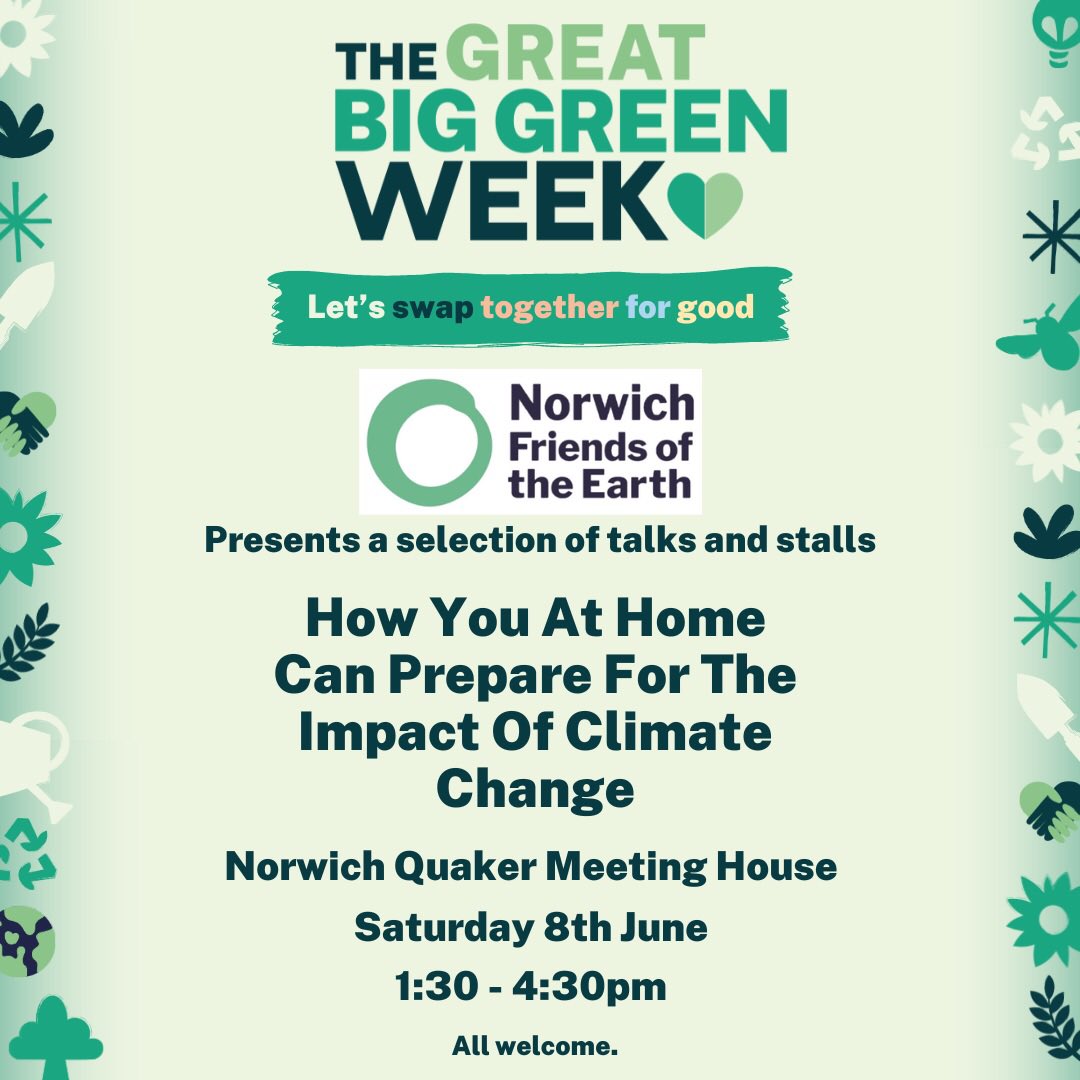 Our #GreatBigGreenWeek event is less than six weeks away. Pop the date in your diary. More details to follow.