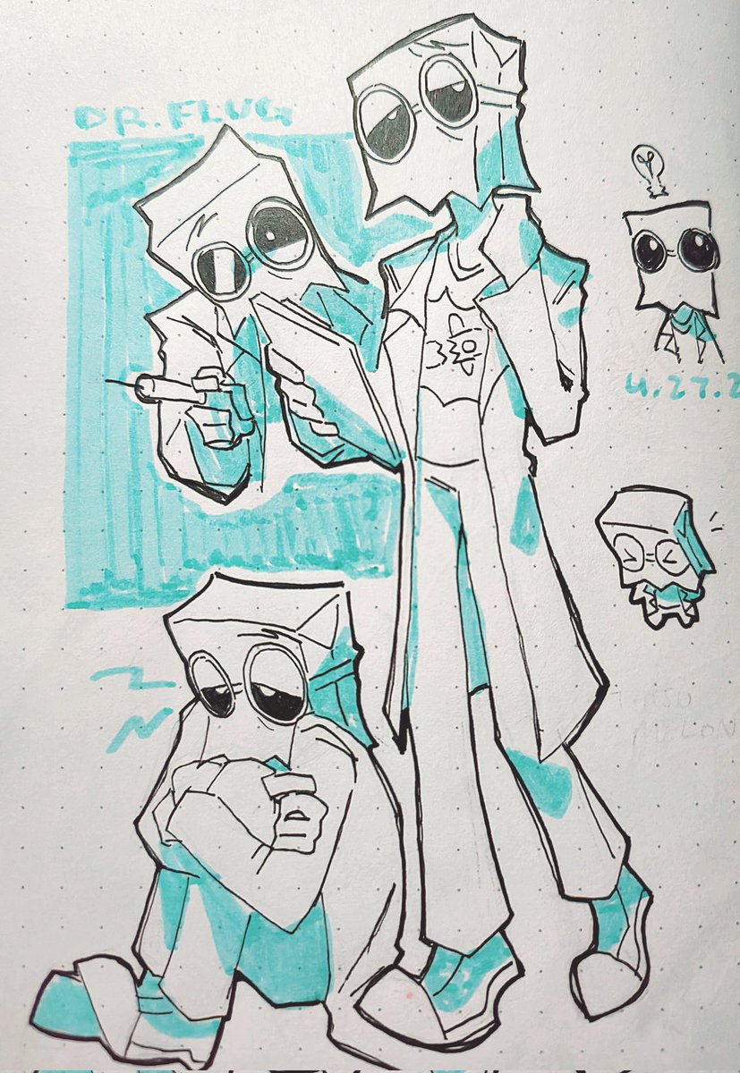 Dr. Flug! it's been about 5 years since I've drawn anything villainous related... #villanos #Villainous #traditionaldrawing #sketch #drflug