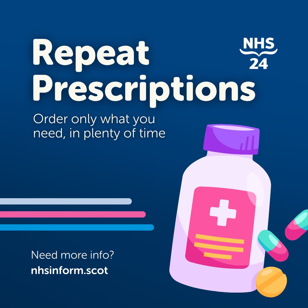 💊 Please be aware that there are some spring holidays coming up in May where your local pharmacy may be closed. Check you have enough of your prescribed medication. If you need more, order what you need and in plenty of time. Spring health advice: 🌼 nhsinform.scot/spring