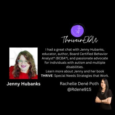 Enjoyed my chat w/ Jenny Hubanks! buff.ly/3TlBU3g #education #SpecialEducation #advocacy #edchat #teaching