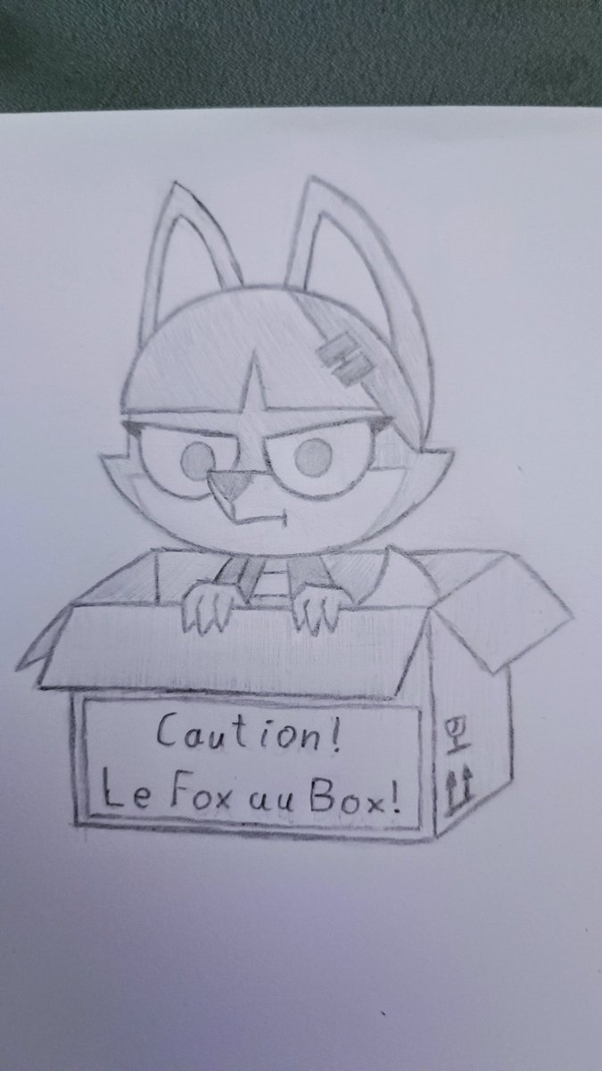 'What are you looking at?' It seems that Vivian found herself in a box, which was sent to France or something. Who could do this? Vivian is a character from Murphy and Mitzi a Cartoon from @ajmarekart #murphyandmitzi #vivian #girl #fox #fanart #sketchart