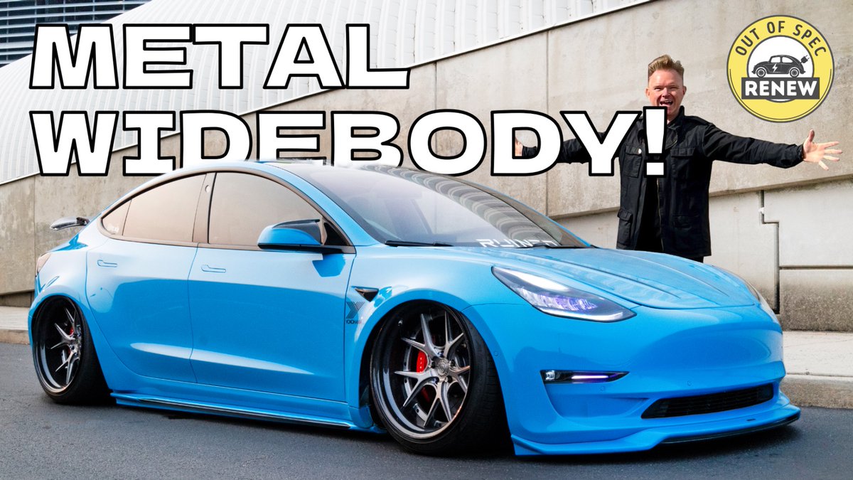 This Full Metal Widebody Tesla Model 3 Is Stunning! youtu.be/Y8EKZNtYe_0