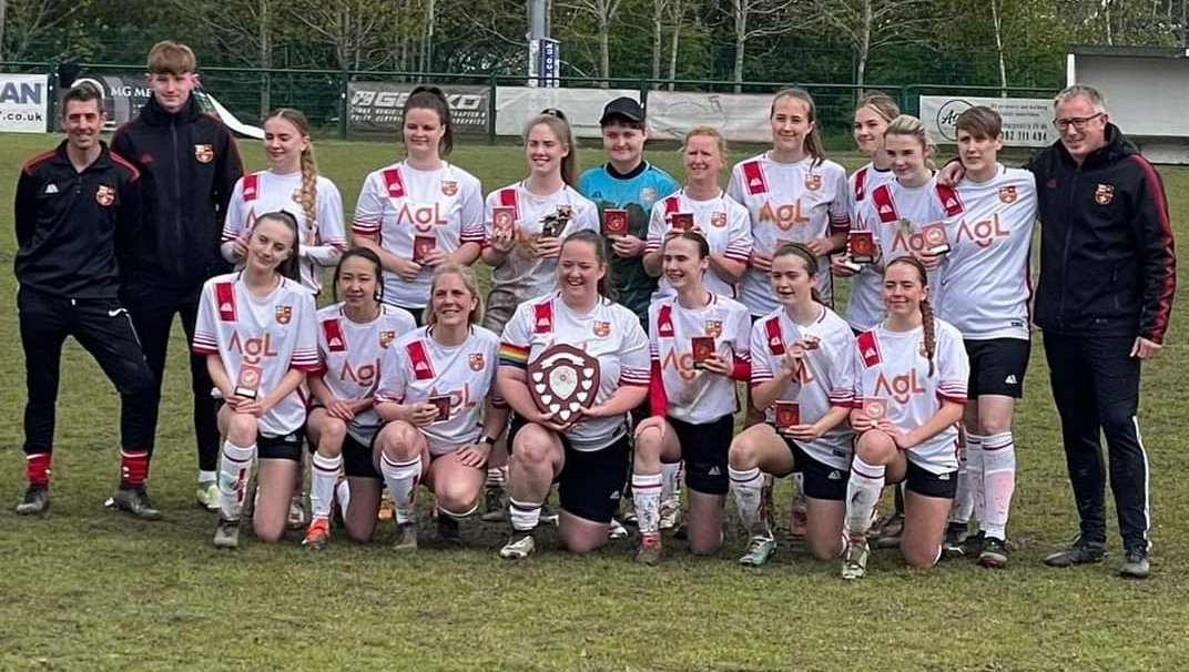 This happened today - AFC Stubbington Ladies won the Hampshire County Ladies Junior shield 🛡️. It went 4-4 and then to penalties (4-2). An amazing achievement as this our 2nd season. We are aged 16-50. #Anythingispossible ❤️