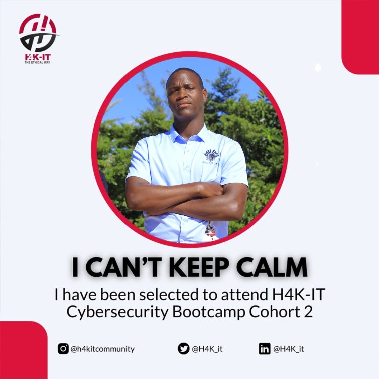Hi, I’m Jamali Kimbo,I'm thrilled to announce that I've been selectedbto join H4K-IT Cybersecurity Bootcamp Cohort 2! It's an incredible opportunity to dive into the world of cybersecurity and learn from industry experts. I can't wait to get started! @h4k_it