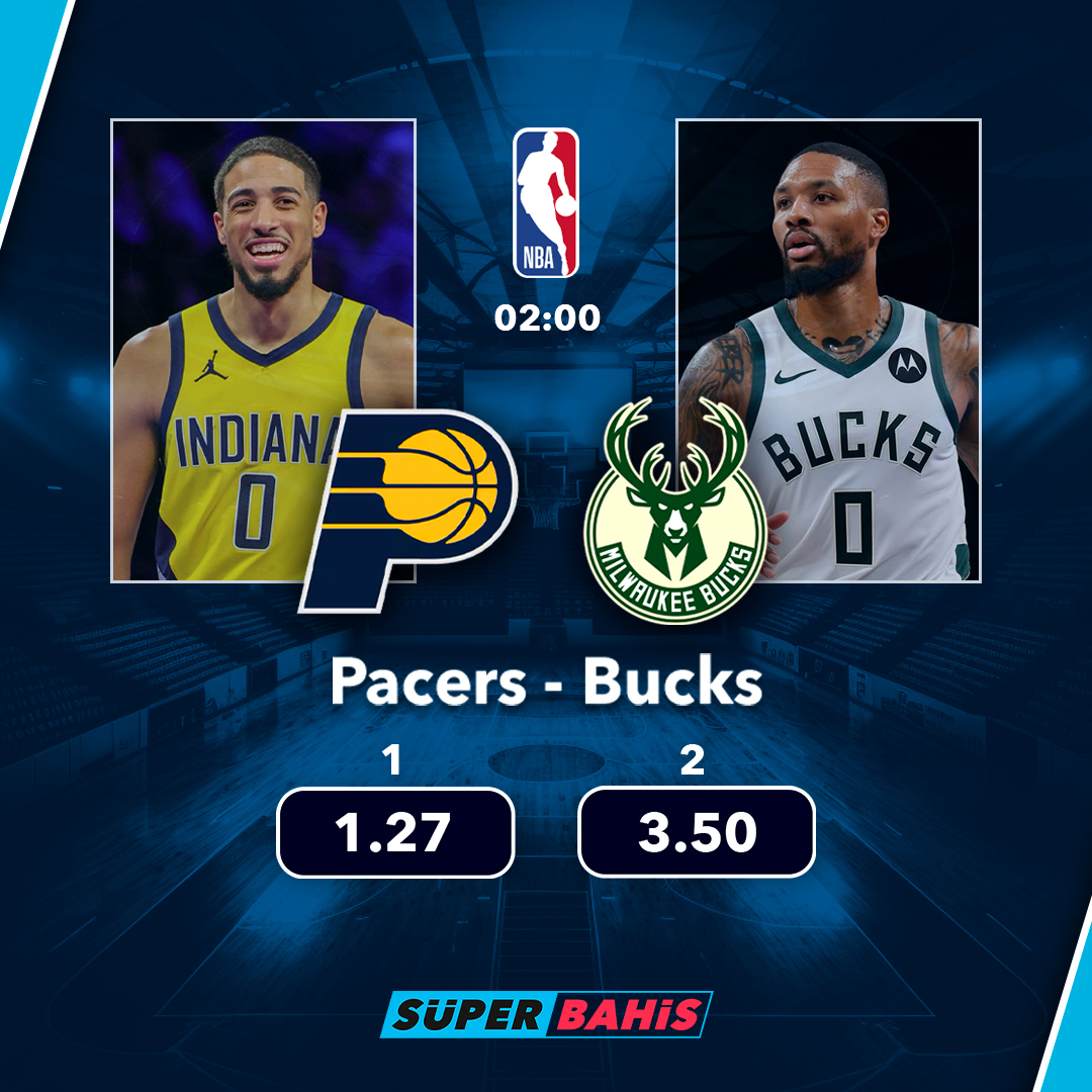 🔹 Süperbahis gecenin maçında Indiana Pacers, Milwaukee Bucks ile karşı karşıya! 🏀 NBA maçlarına özel seçenekler ve en yüksek oranların adresi Süperbahis! 📲 Bu maça hemen oynamak için —> ow.ly/OfJ550Rq9kn