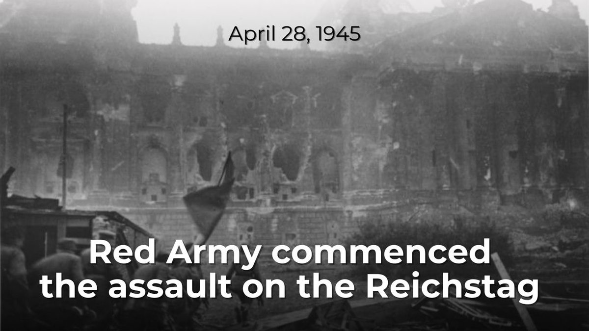 🗓️ #OTD in 1945 the Red Army began its assault on the Nazi stronghold, the Reichstag as the final part of the Berlin Offensive. ☝️ The days of the Nazis were numbered, they would soon answer for their crimes. Victory was nigh #Victory79