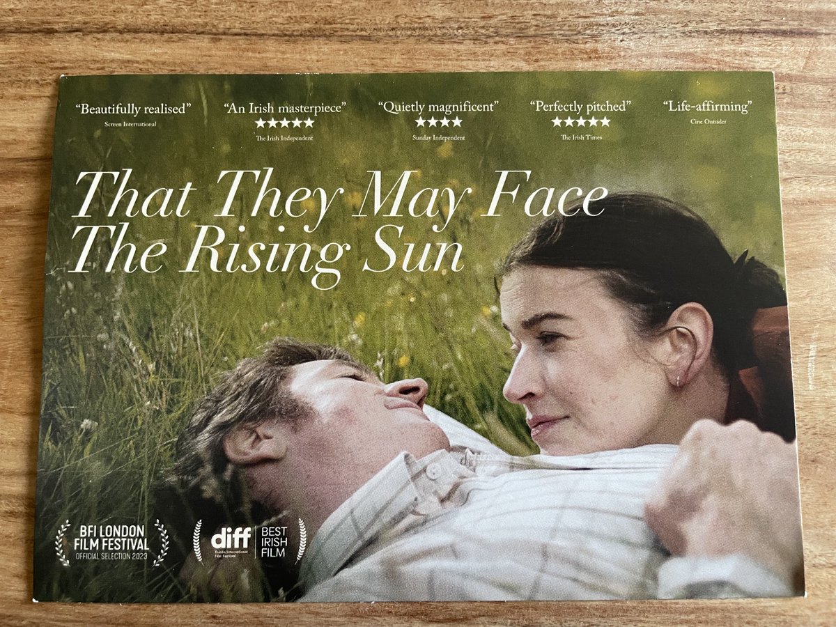 Having loved the book, yesterday saw the film adaptation at the cinema. Both things of beauty. #ThatTheyMayFaceTheRisingSun #JohnMcGahern #books #films.