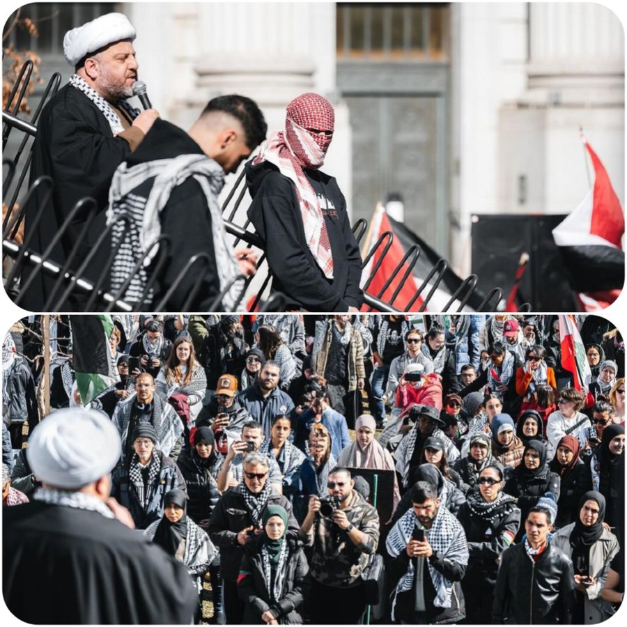 Helma____'s tweet image. غمگینم مثل براندازی که از دست آخوندا به آمریکا پناه برده
ولی اونجا مجبوره این صحنه ها رو ببینه :)))

#StudentsForGaza 
#frees