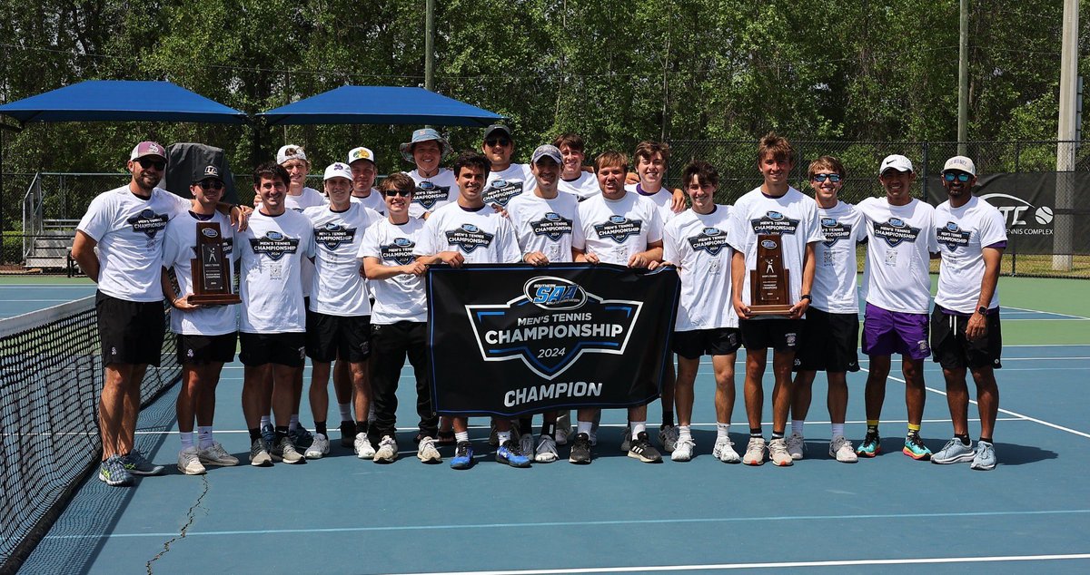 Your 2024 SAA men’s tennis conference champions! 🏆🎾 <a href="/SewaneeTigers/">Sewanee Athletics</a>