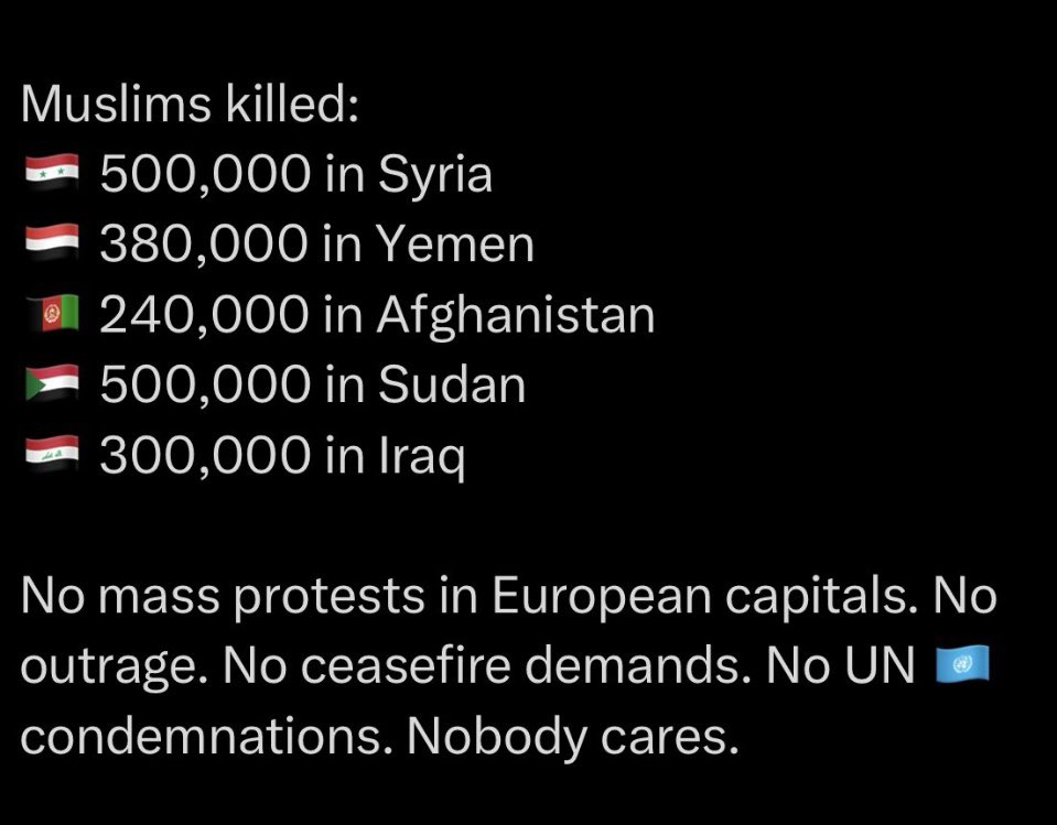 @TrapperrKeeper @MichalSabra @ChaimKatz7 @Trapperkeeper Real genocides! Notice a pattern? No protesting and no condemnation.