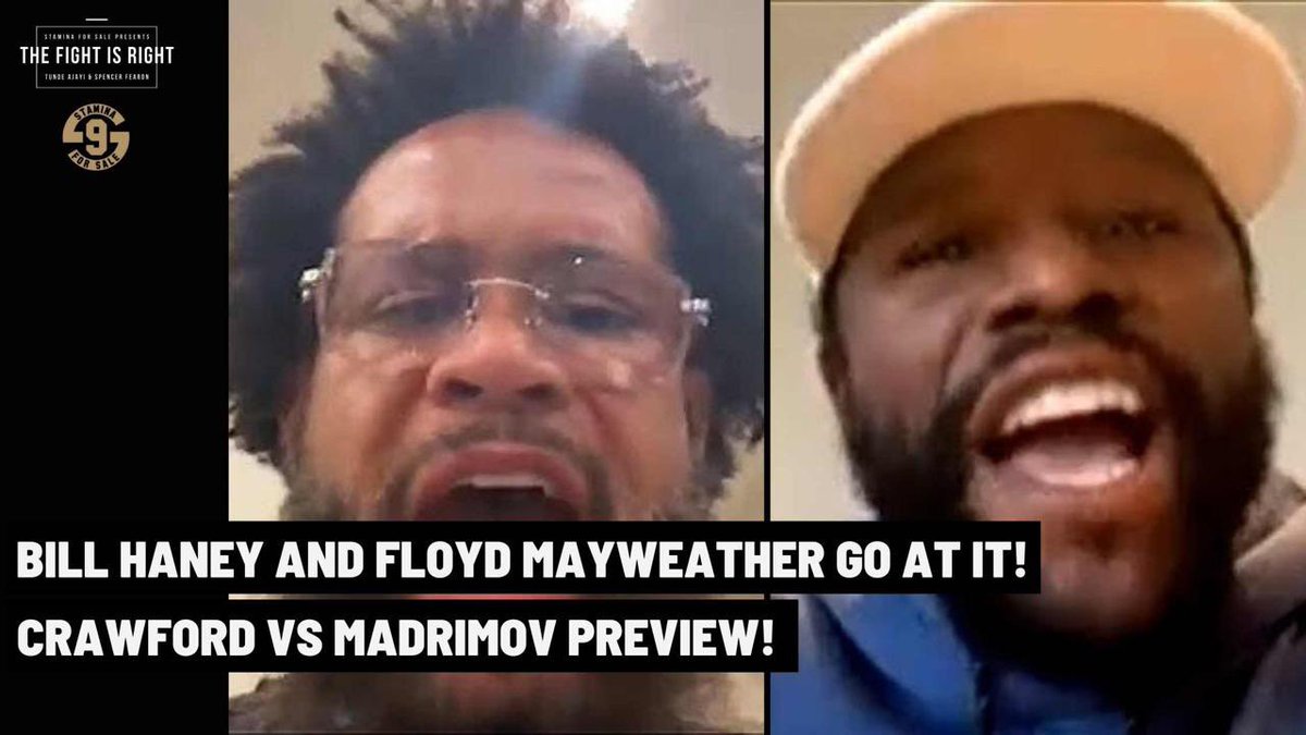Tonight 8pm 💥💥💥 Two powerhouses of the boxing game @BillHaney77 & @FloydMayweather clashed this week live on instagram. The dynamic duo @MrTundeAjayi & @Spencer_Fearon discuss this and much more tonight on @Thefightisrigh1 Dont miss this 🔥🔥🔥 Link below ⬇️